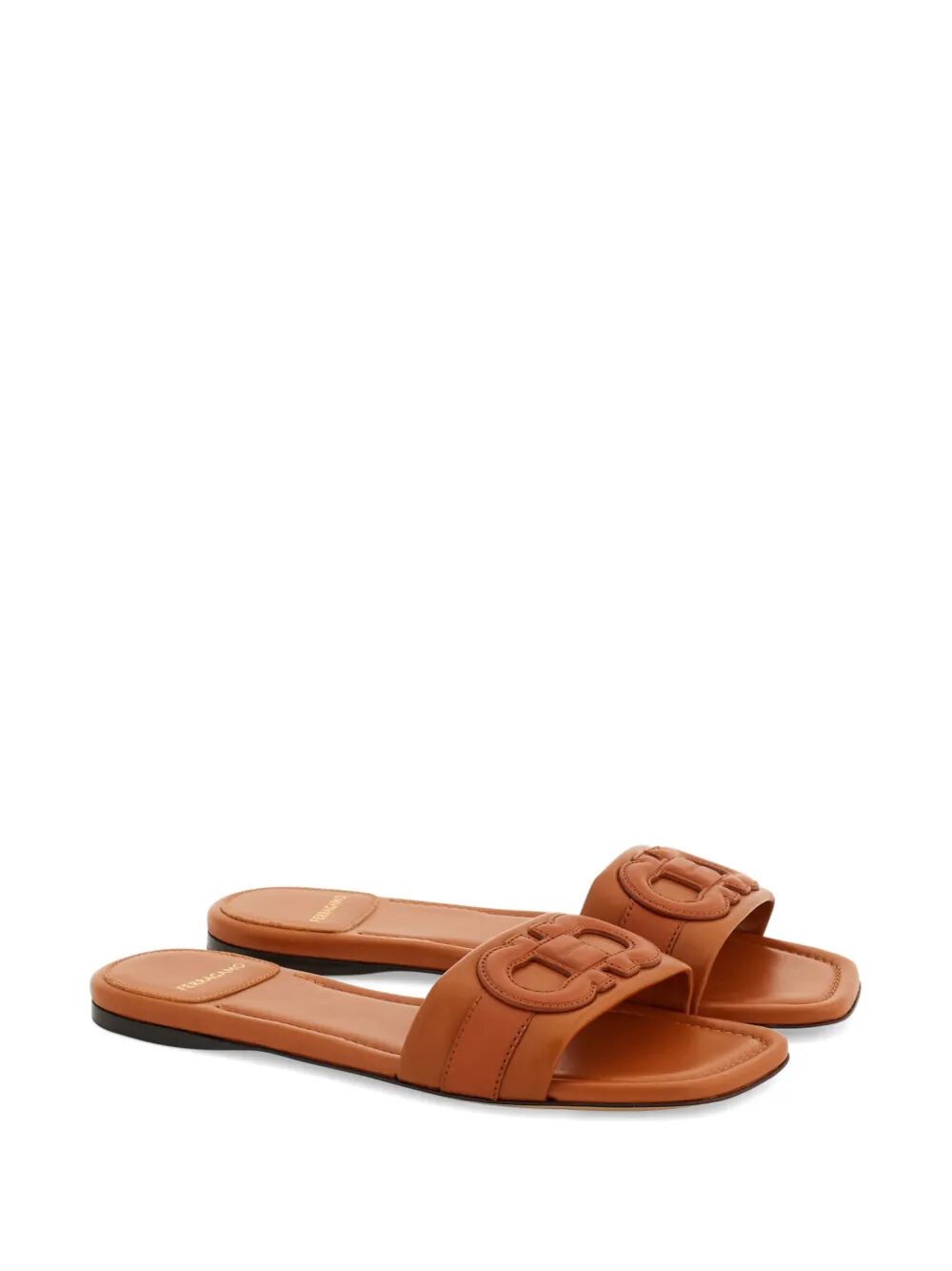 LISS LEATHER SLIDES