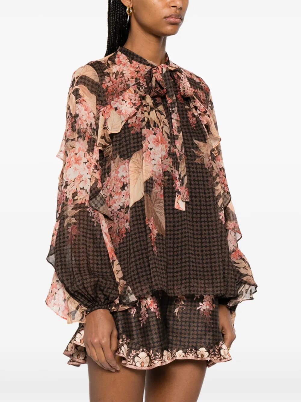 ILLUMINATE FLUTTER VISCOSE BLOUSE