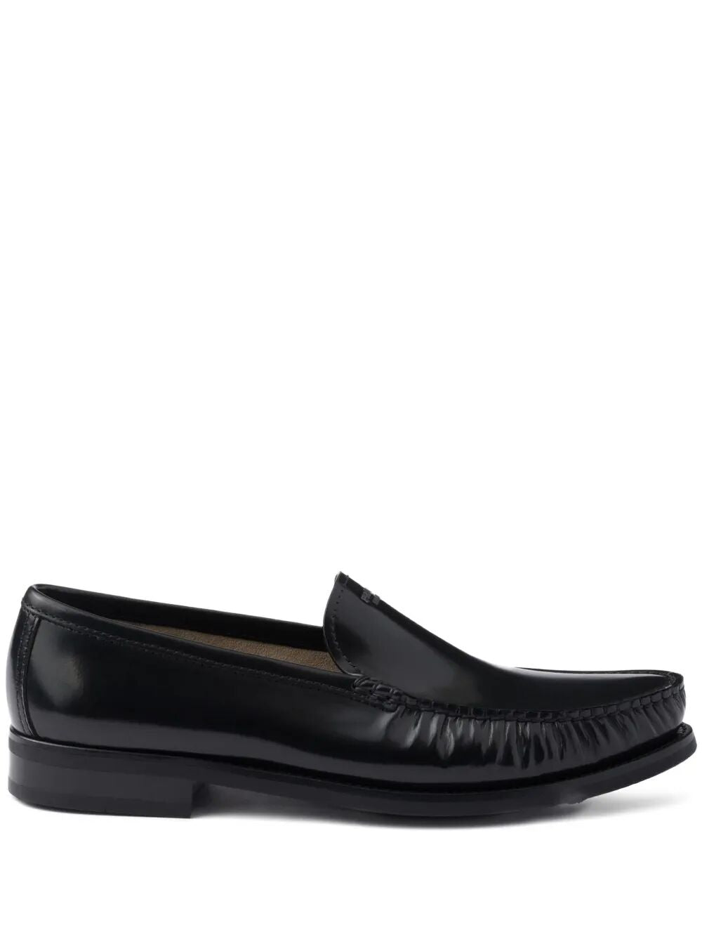 BRUSHED LEATHER LOAFERS