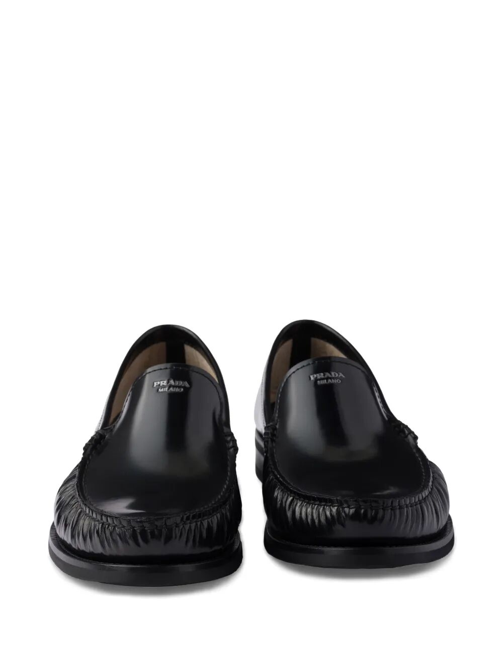 BRUSHED LEATHER LOAFERS