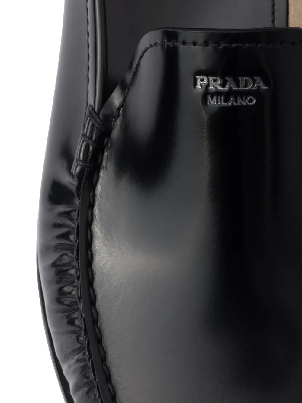 BRUSHED LEATHER LOAFERS