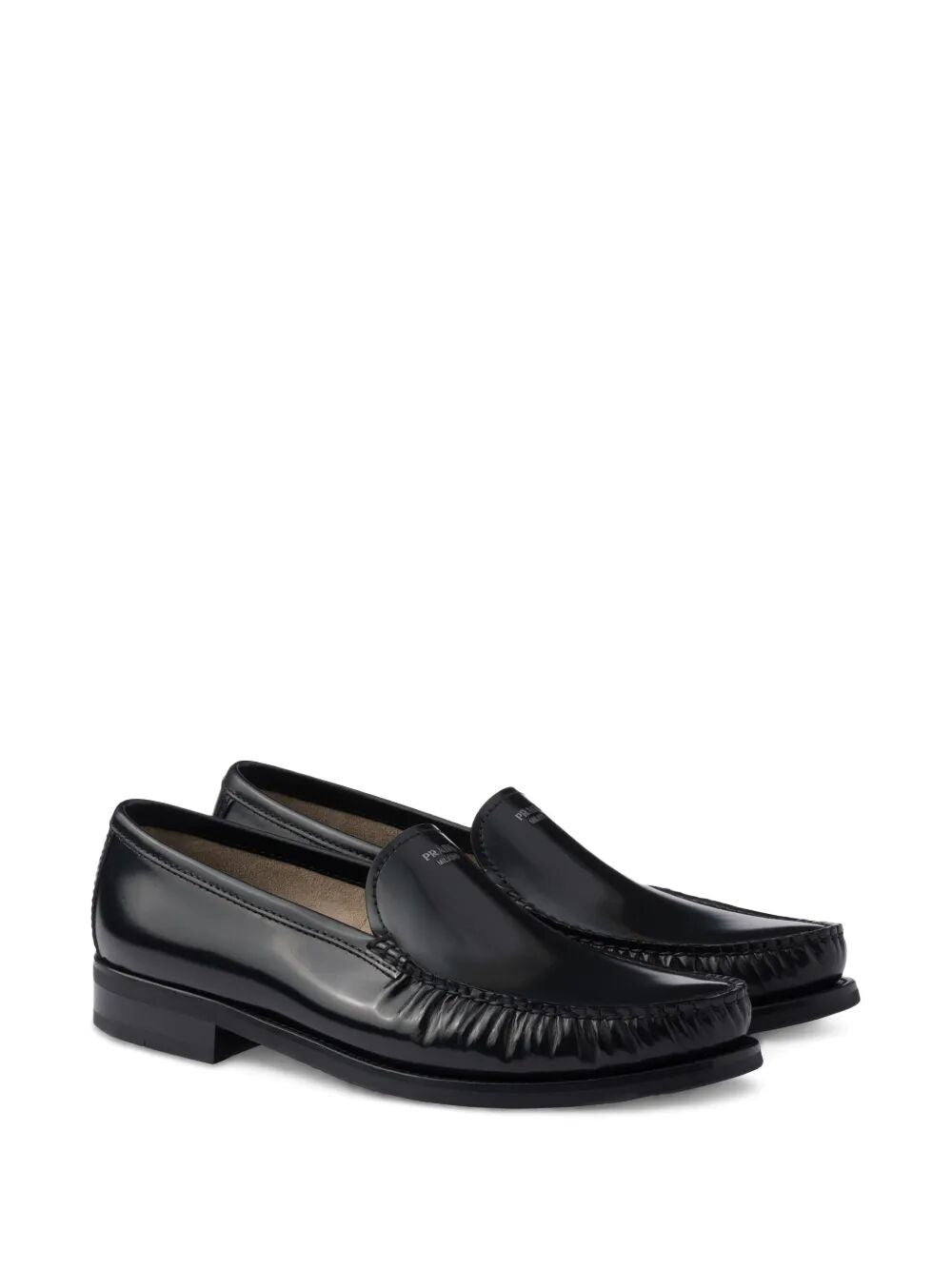 BRUSHED LEATHER LOAFERS