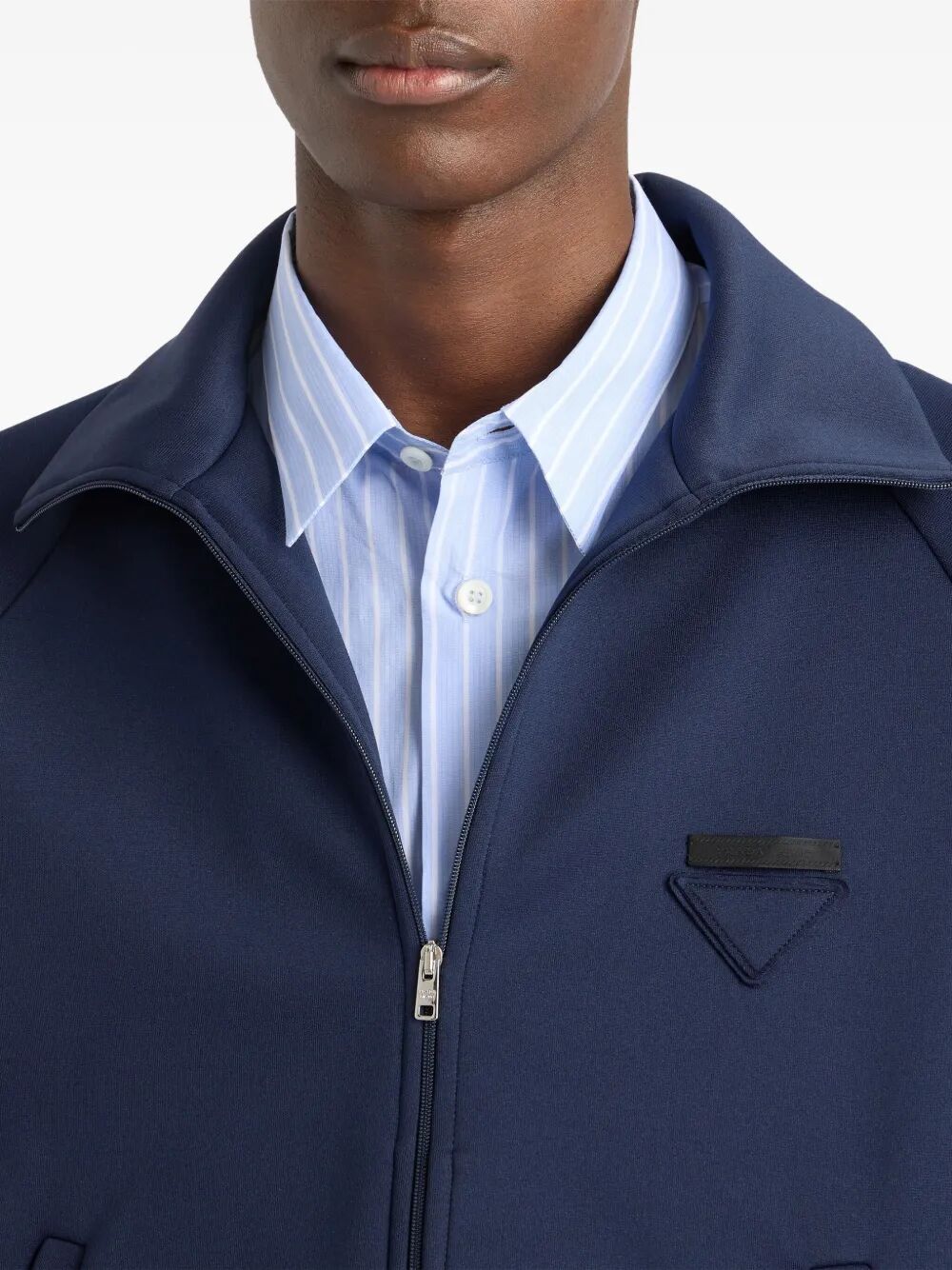 ZIPPERED TECHNICAL FABRIC JACKET
