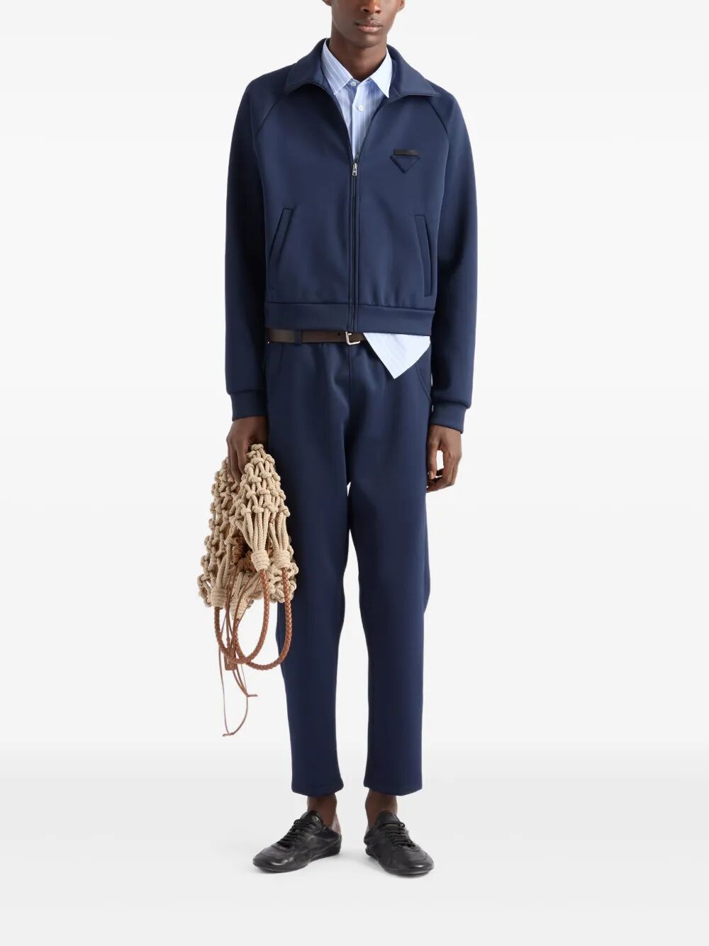 ZIPPERED TECHNICAL FABRIC JACKET