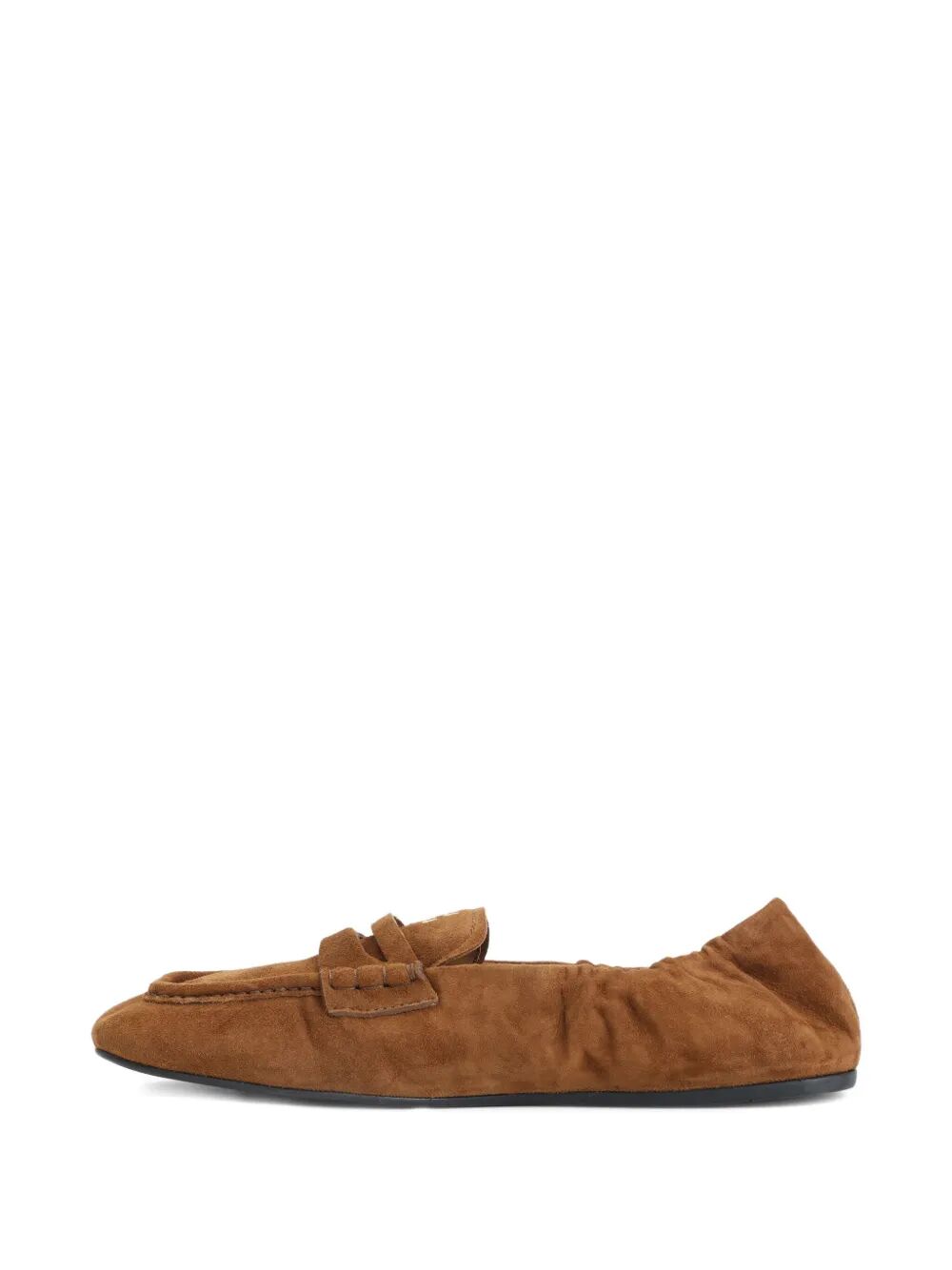 RUCHES SUEDE LOAFERS