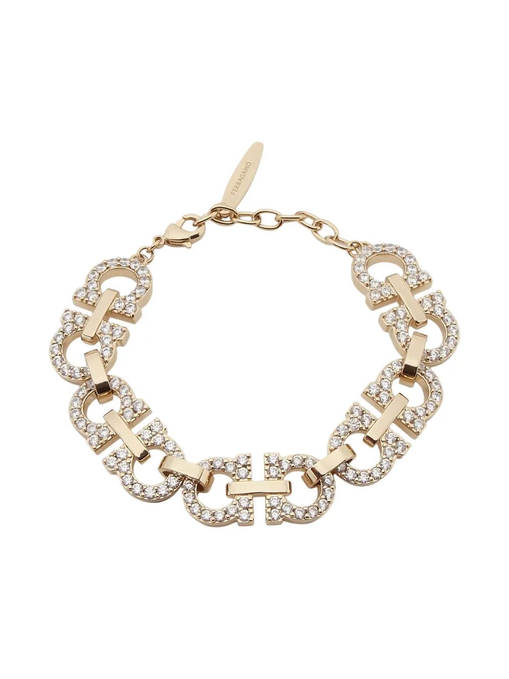 CRYSTAL EMBELLISHED GANCINI BRACELET