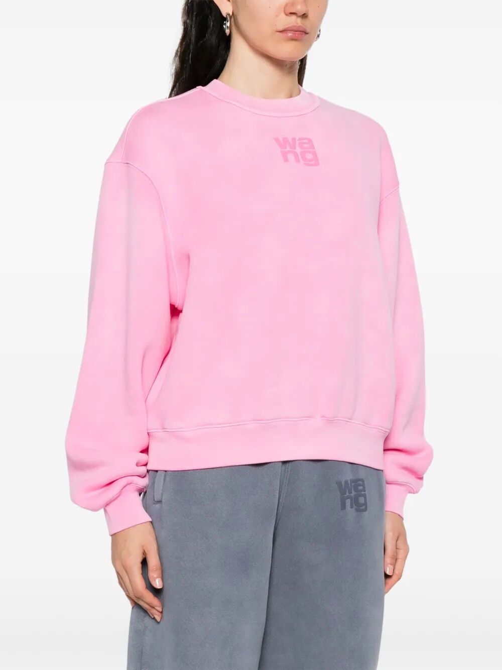 PUFF LOGO SWEATSHIRT IN STRUCTURED TERRY