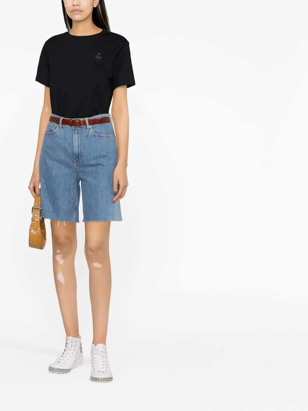 ABY COTTON T-SHIRT WITH EMBROIDERED LOGO
