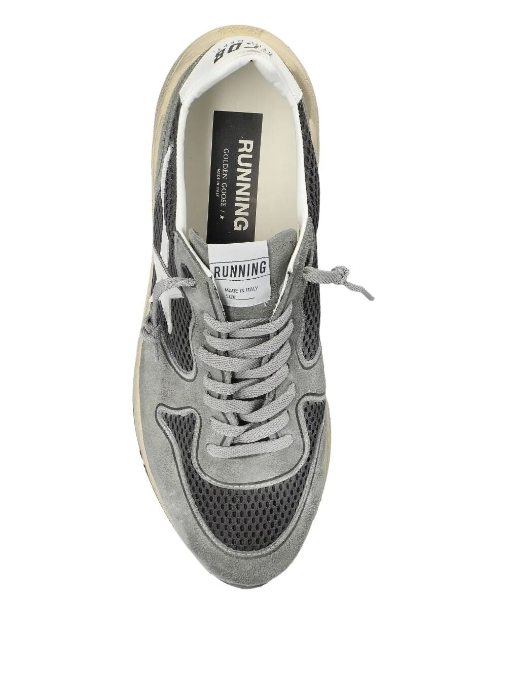 RUNNING SOLE SNEAKERS IN SUEDE AND MESH
