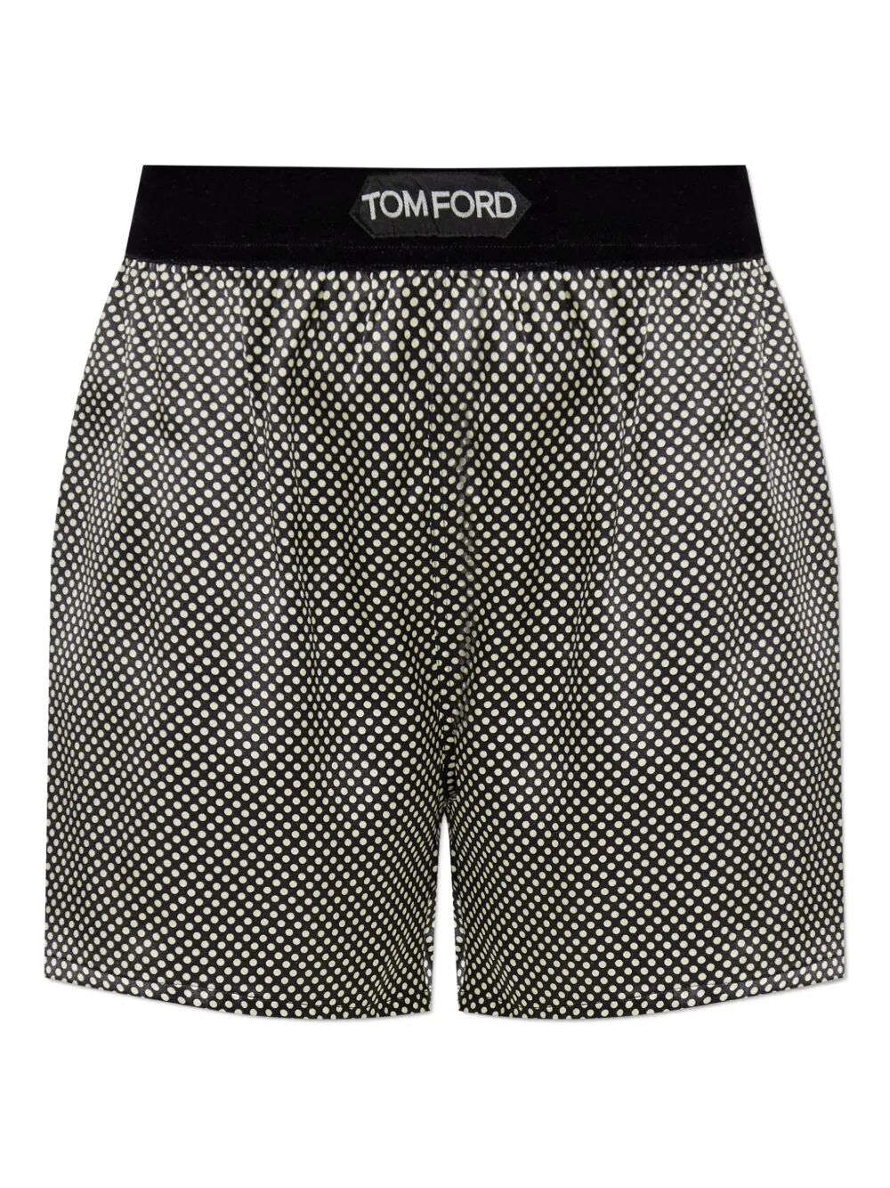 POLKA DOT SILK PJ SHORTS