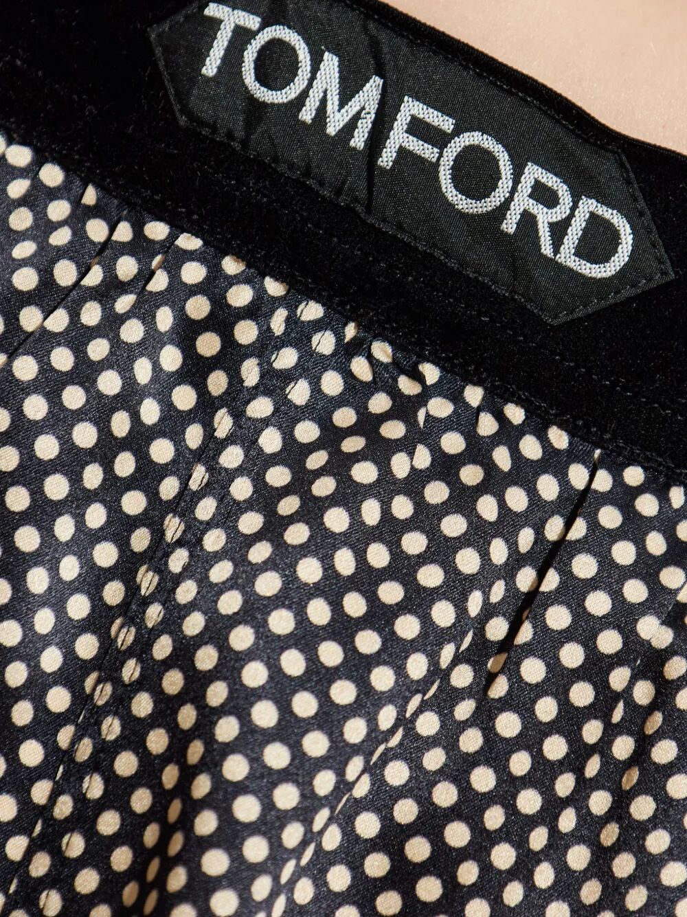 POLKA DOT SILK PJ SHORTS