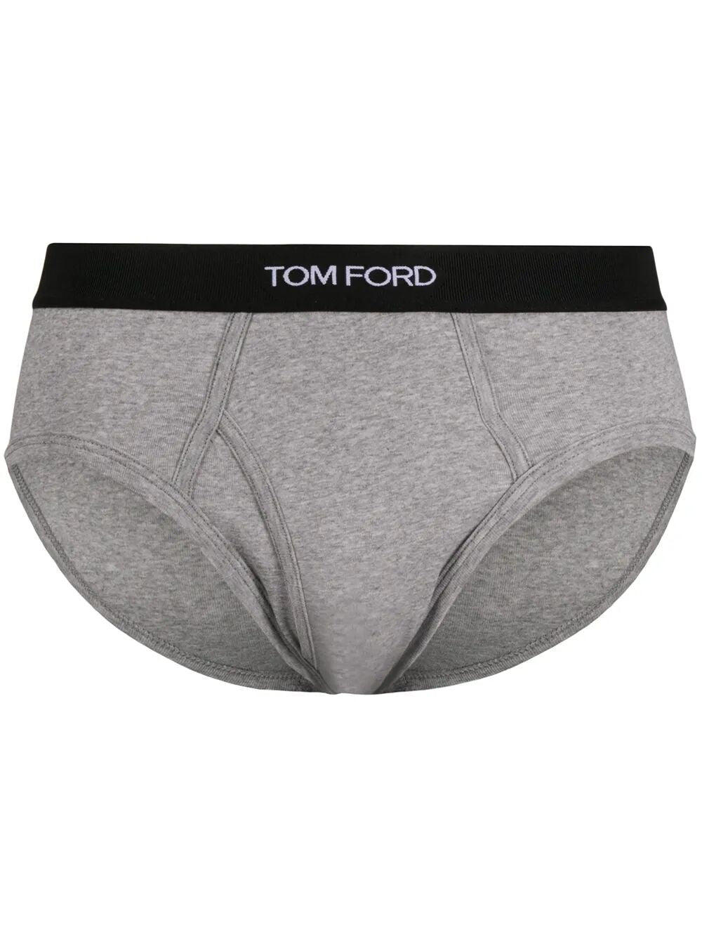 SET OF 2 LOGO-WAISTBAND COTTON BRIEFS