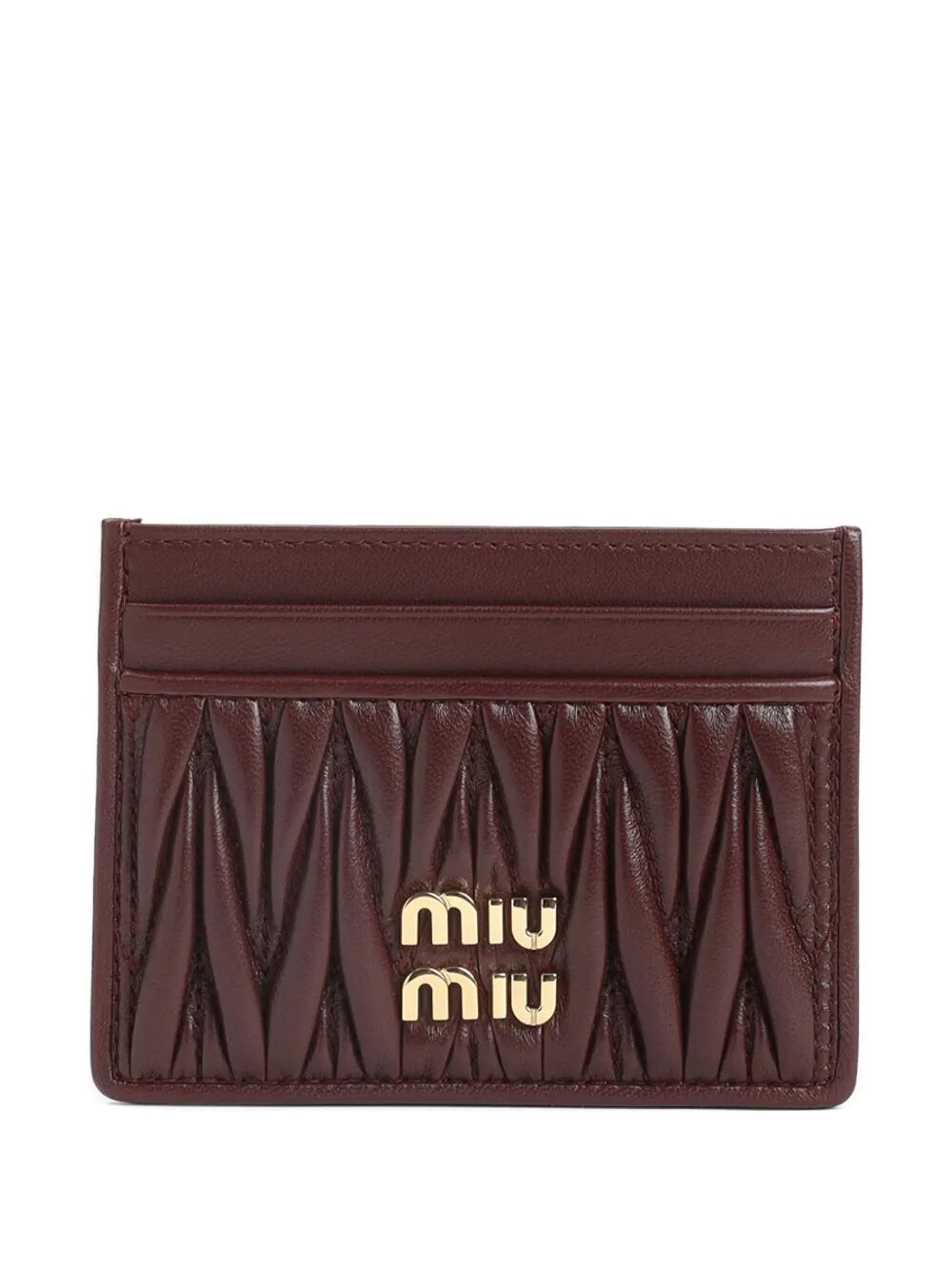 MATELASSÉ NAPPA LEATHER CARD HOLDER