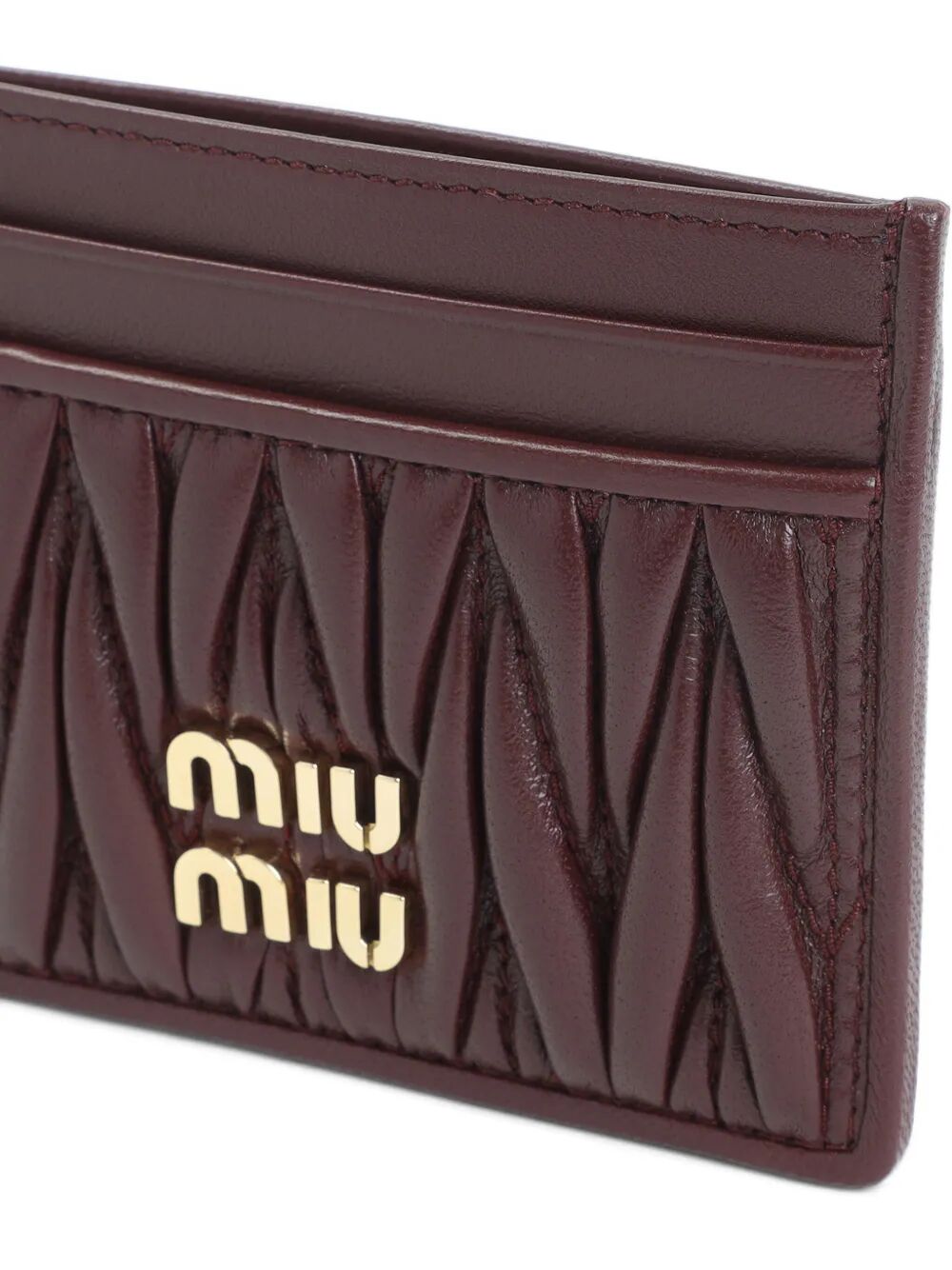 MATELASSÉ NAPPA LEATHER CARD HOLDER