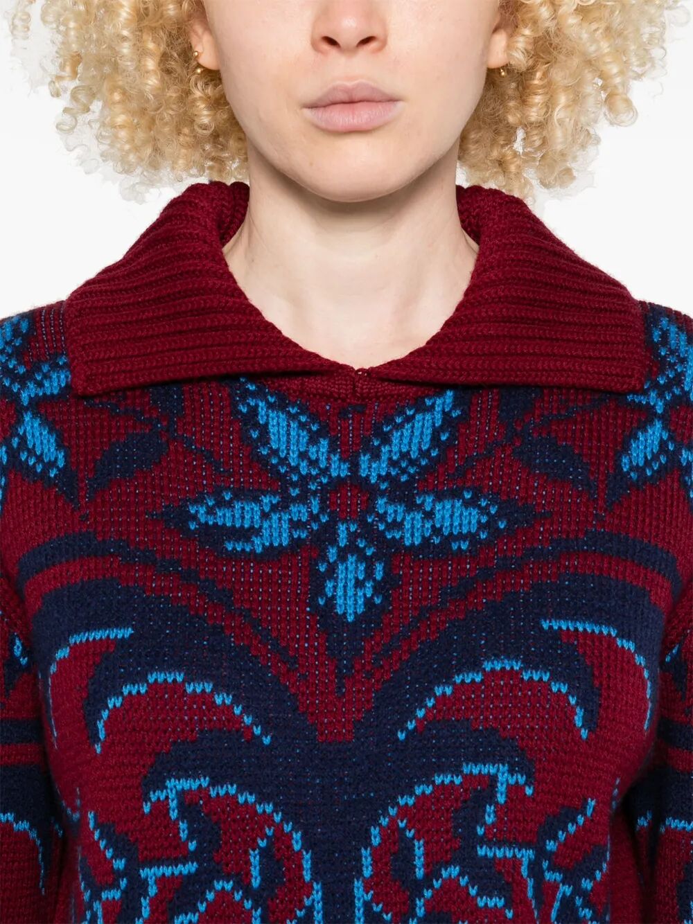 PATTERNED WOOL SWEATER