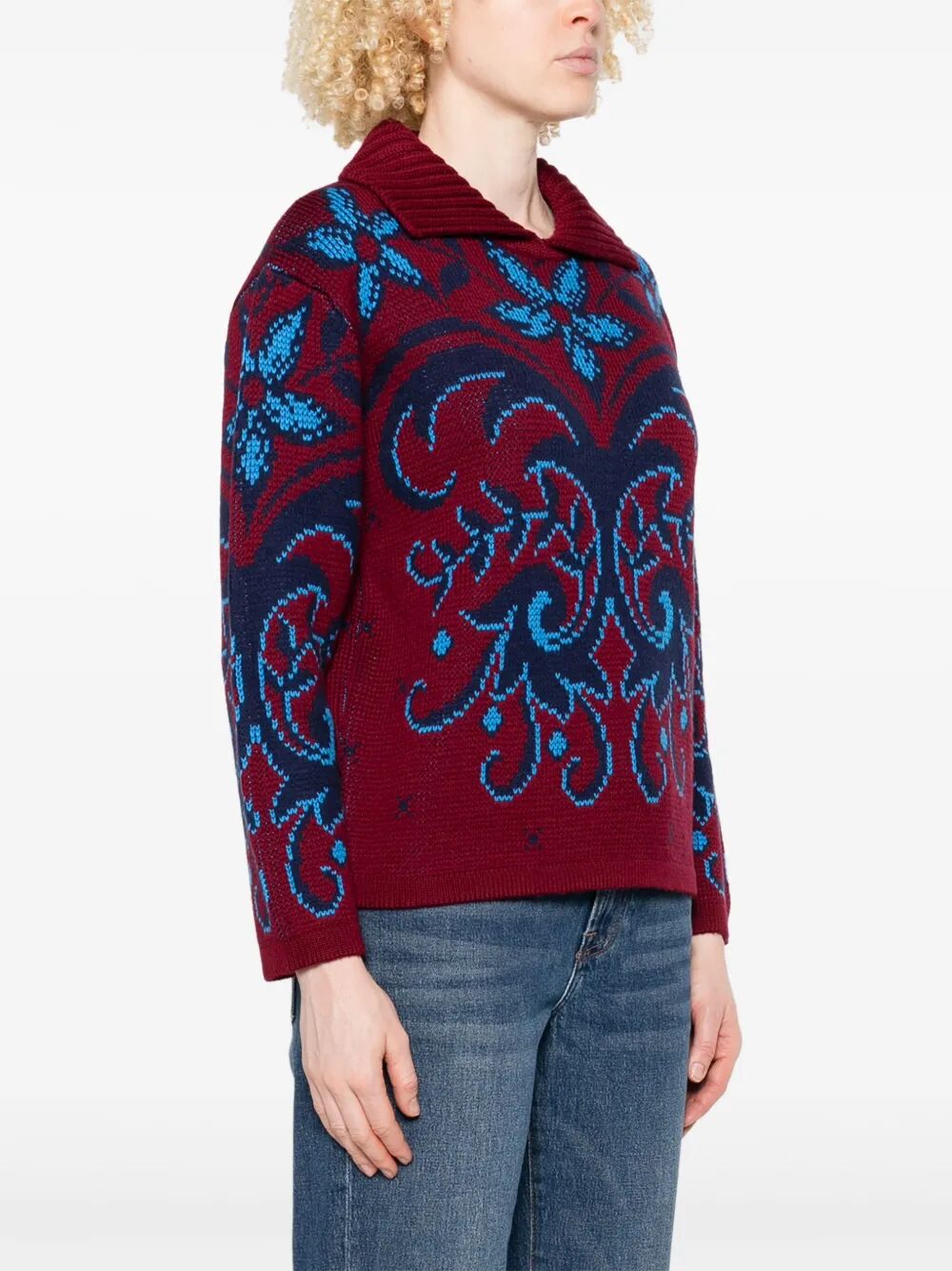 PATTERNED WOOL SWEATER