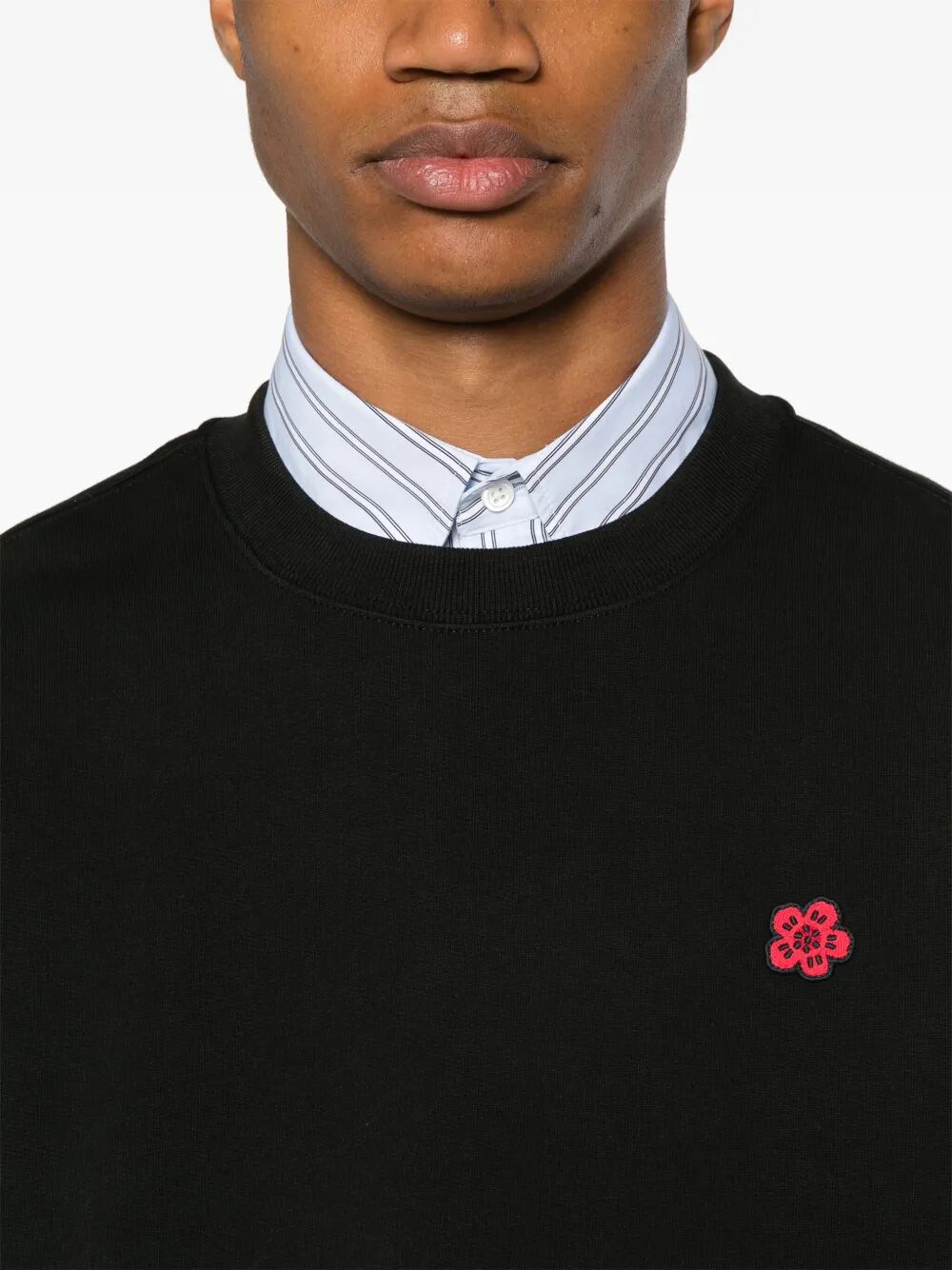 BOKE FLOWER EMBROIDERED COTTON SWEATSHIRT