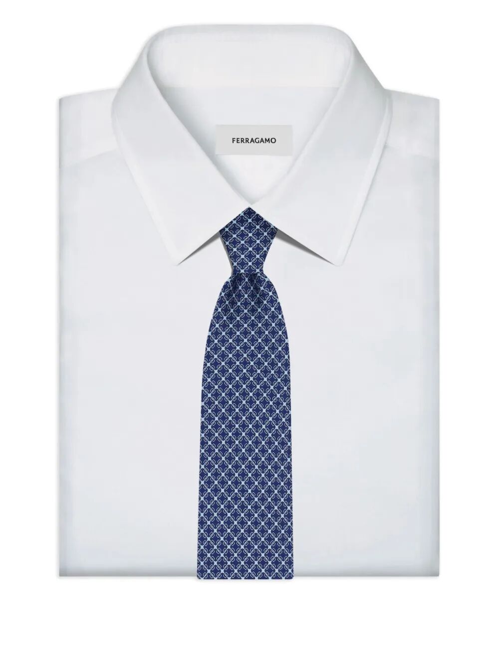 SILK TIE WITH VARA PLAQUE PRINT