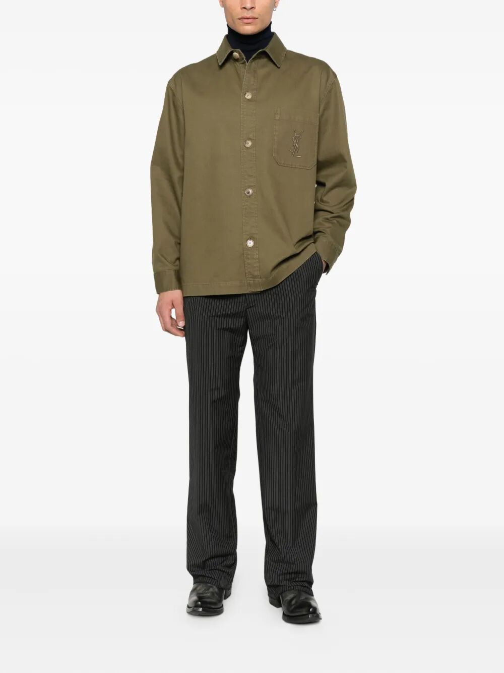 CASSANDRE OVERSHIRT IN COTTON LINEN GABARDINE