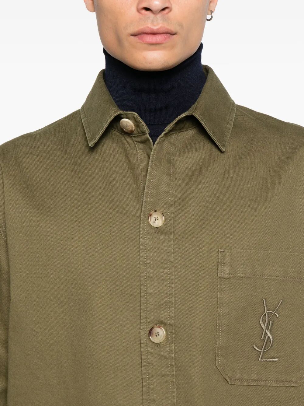 CASSANDRE OVERSHIRT IN COTTON LINEN GABARDINE