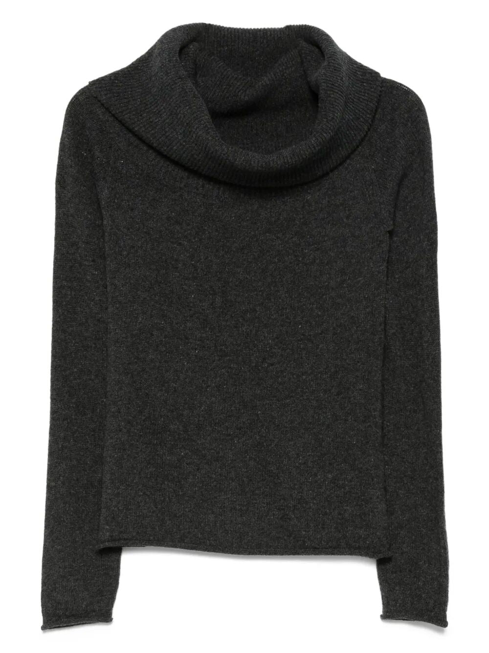 WOOL AND CASHMERE COWL-NECK SWEATER