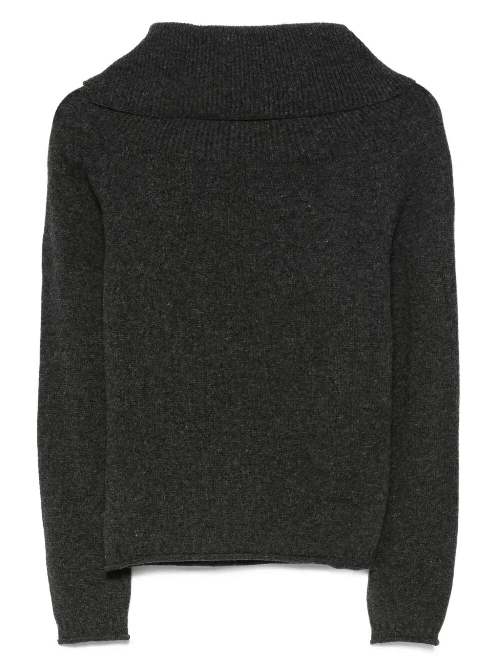 WOOL AND CASHMERE COWL-NECK SWEATER