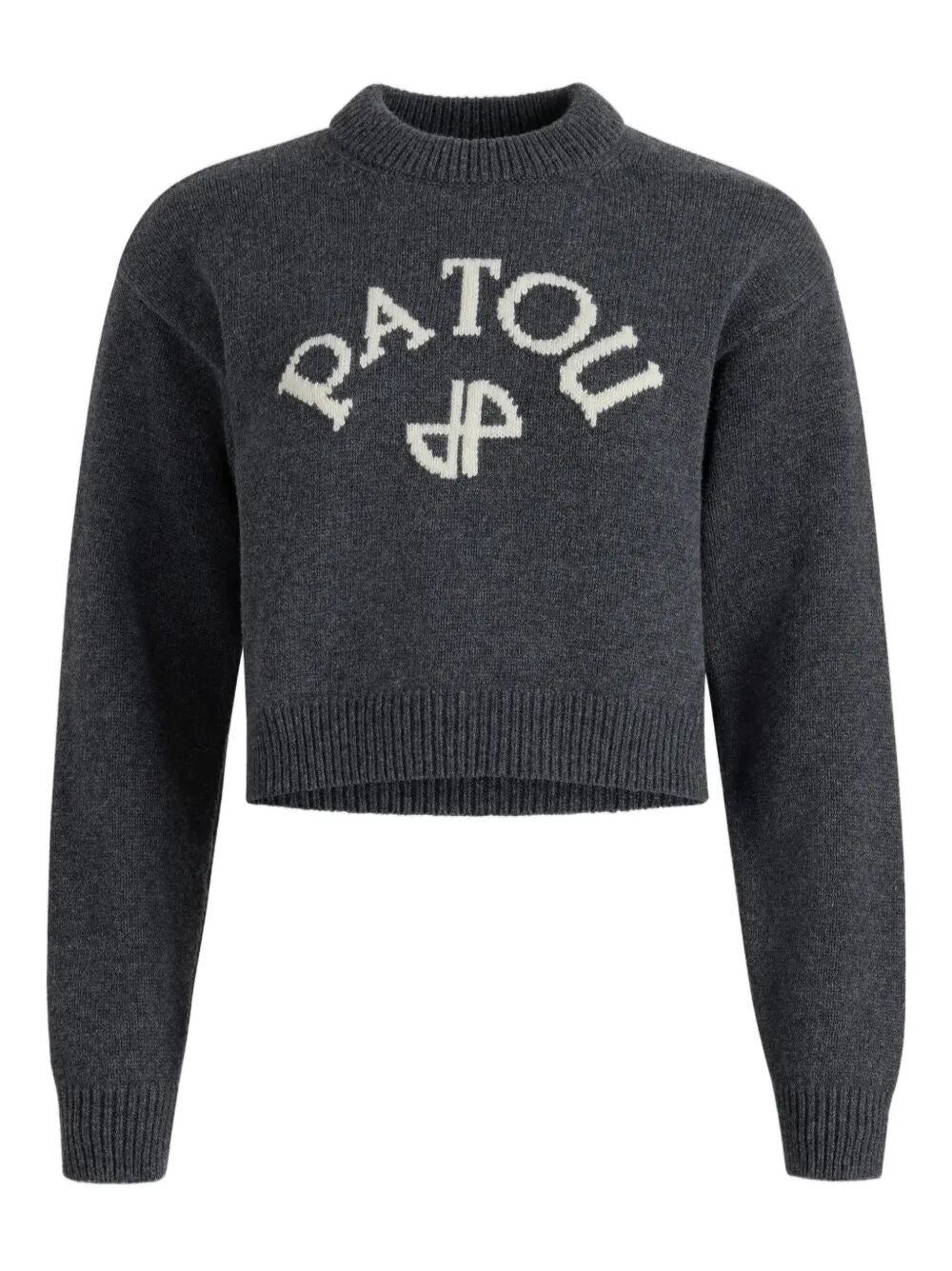 LOGO AND JP MONOGRAM INTARSIA WOOL AND CASHMERE JUMPER
