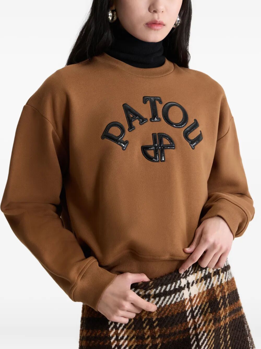 VINYLE PATOU LOGO FLEECE SWEATSHIRT