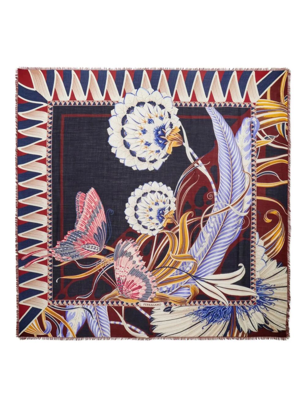 GIADA PRINT WOOL SHAWL