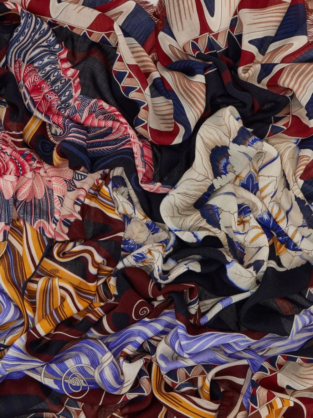 GIADA PRINT WOOL SHAWL