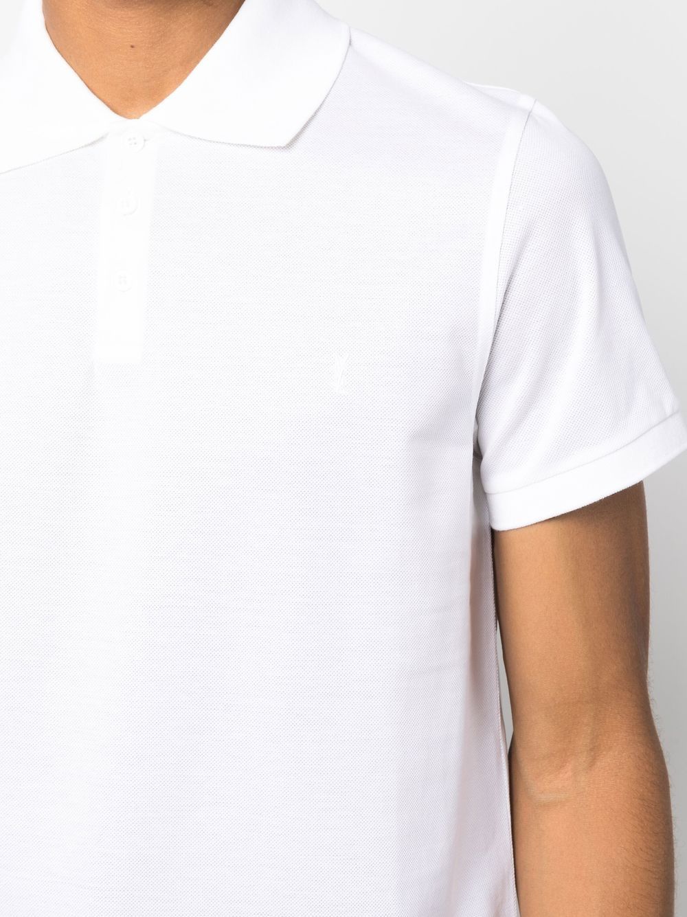 COTTON PIQUÉ CASSANDRE EMBROIDERY POLO SHIRT
