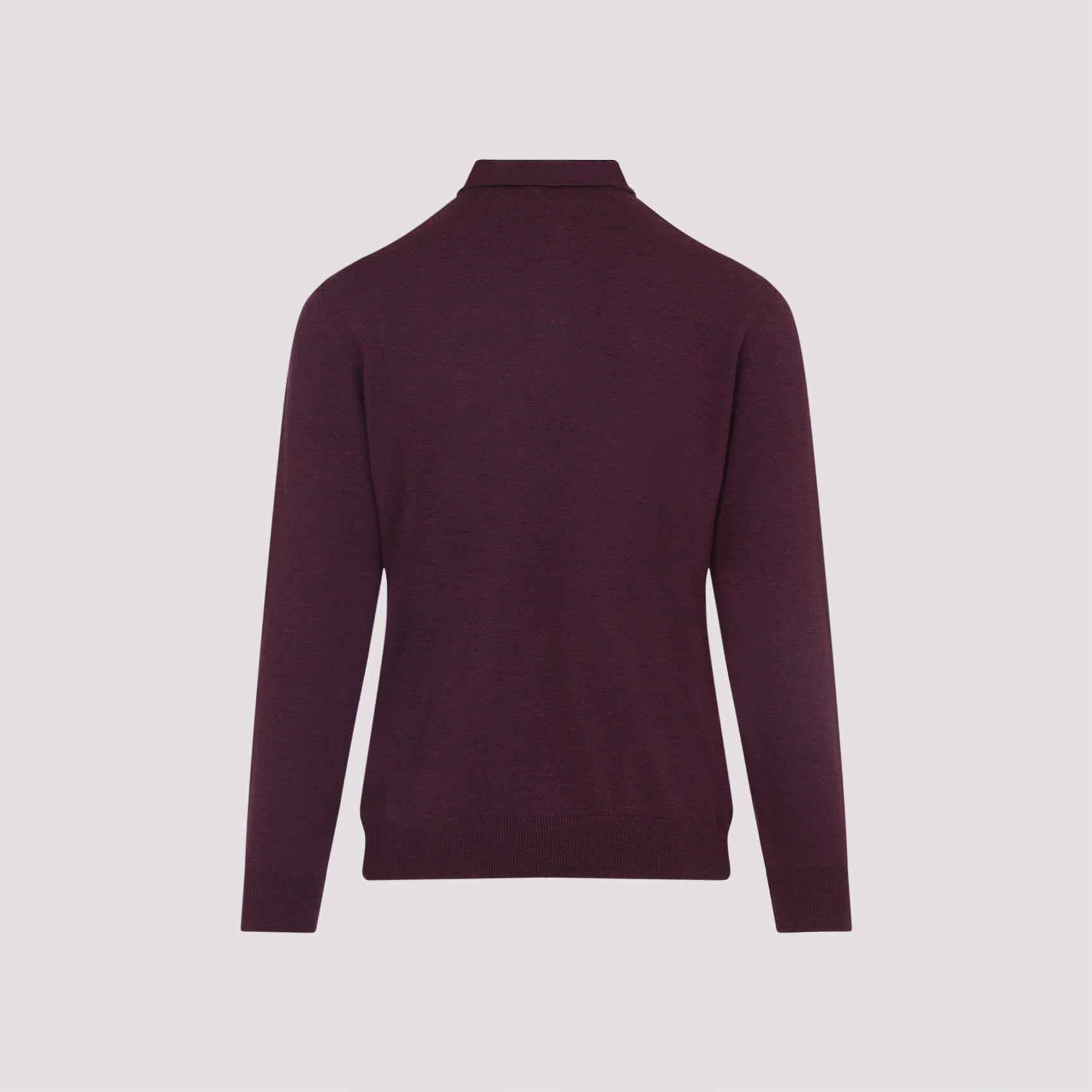 Knitted Long Sleeves Polo