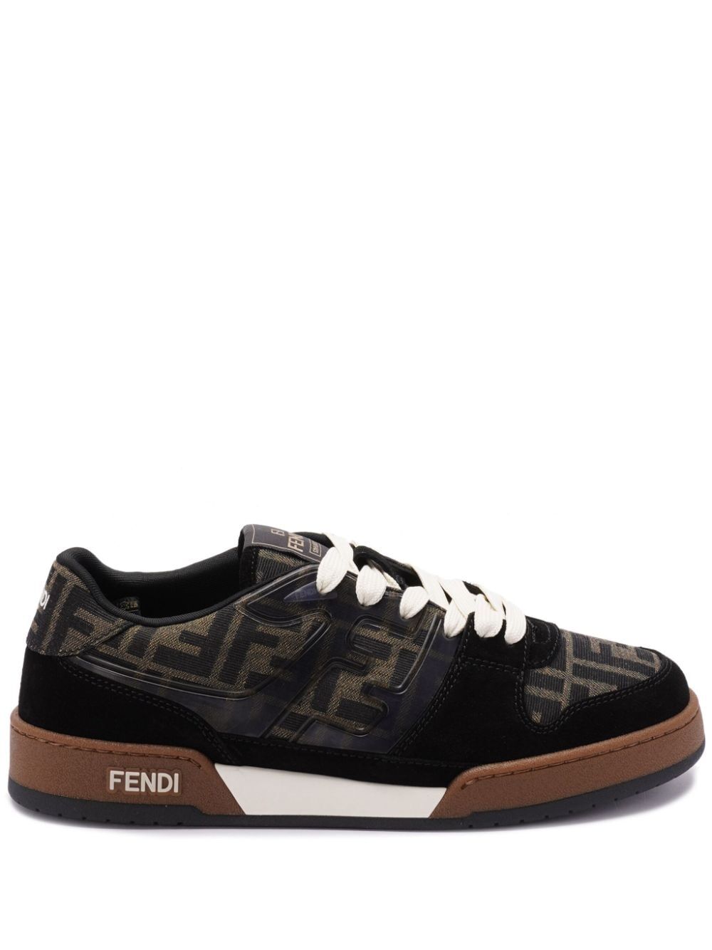 FF JACQUARD AND SUEDE FENDI MATCH SNEAKERS