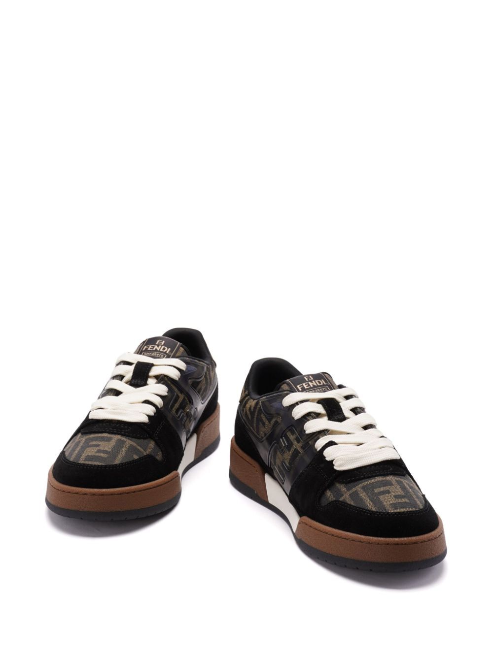 FF JACQUARD AND SUEDE FENDI MATCH SNEAKERS