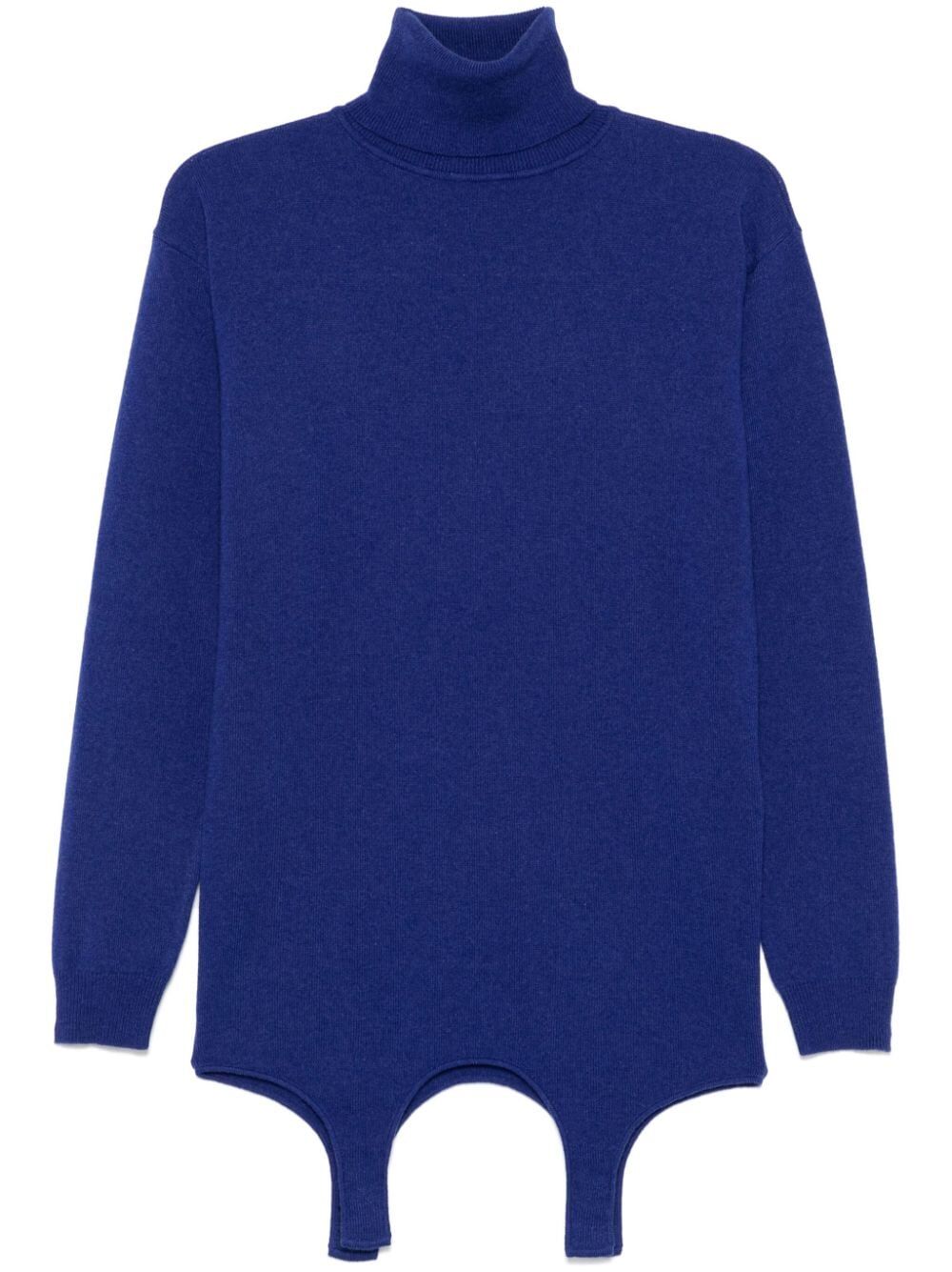 TURTLENECK GARTER CASHMERE SWEATER
