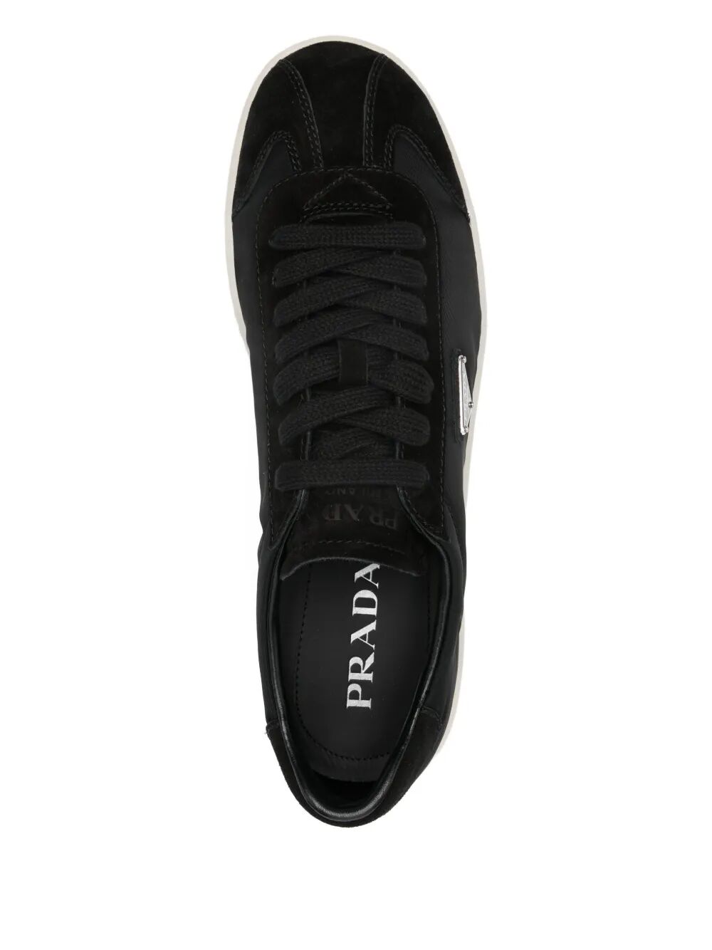 NYLON SNEAKERS WITH SUEDE INSERTS
