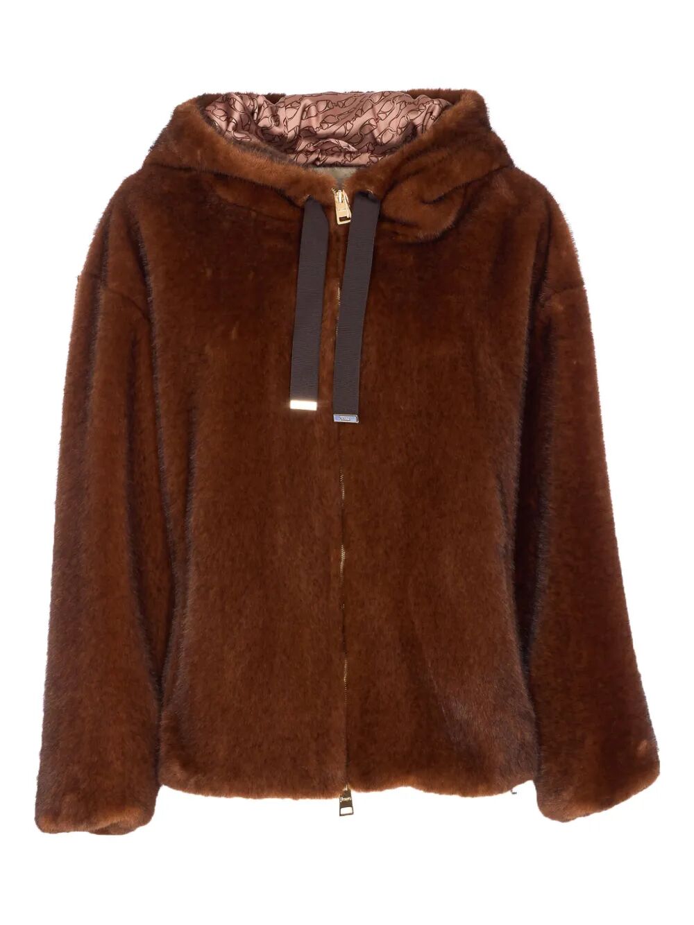 SOFT FAUX-FUR HOODED JACKET