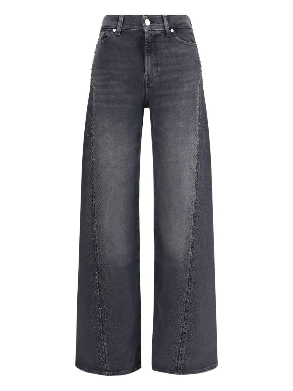 EMBELLISHED TWISTED LOTTA WIDE LEG JEANS