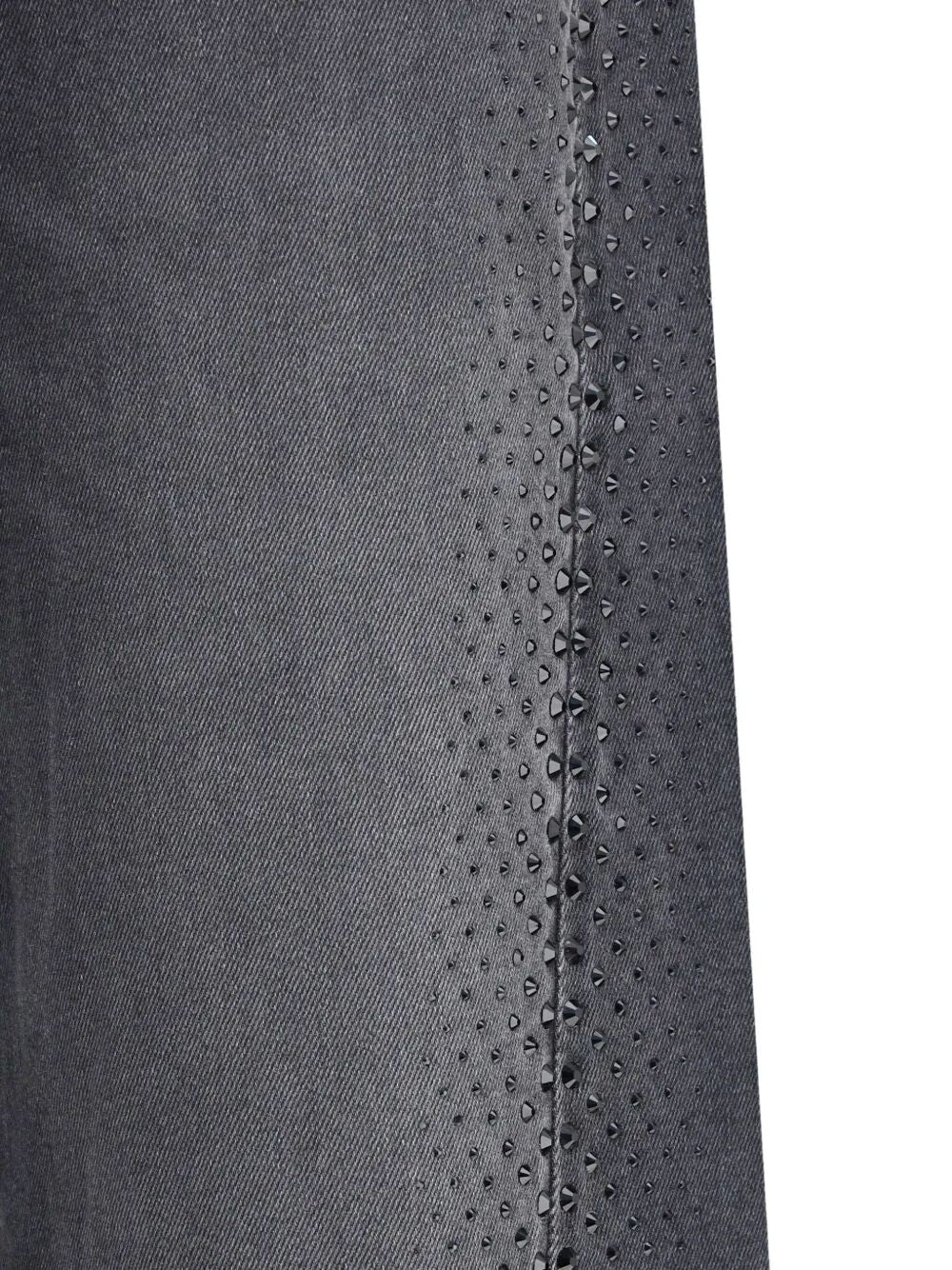 EMBELLISHED TWISTED LOTTA WIDE LEG JEANS