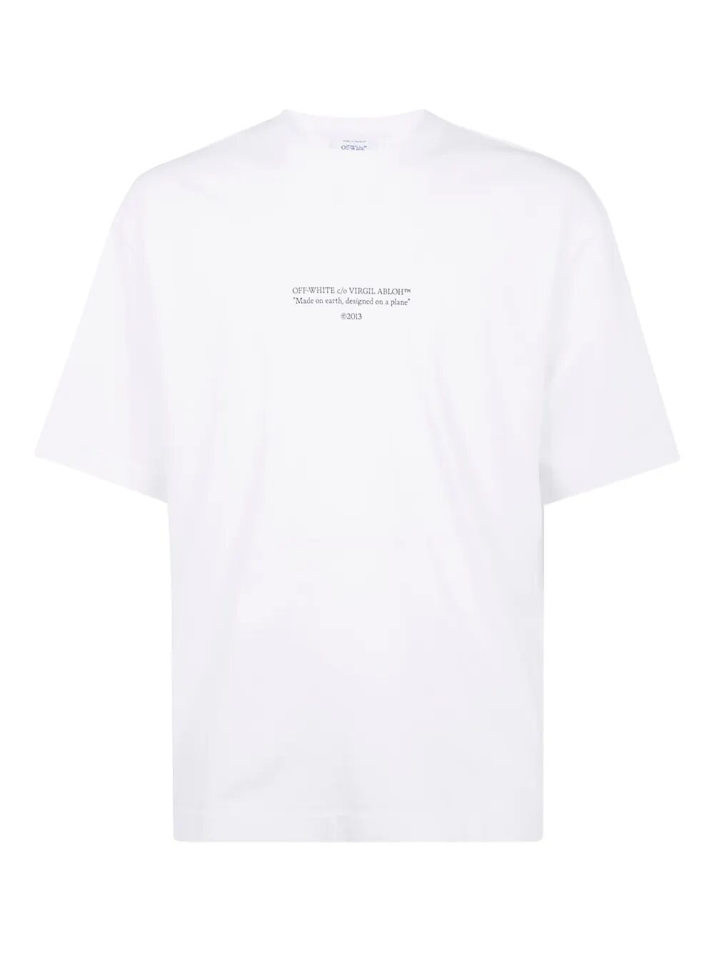 SLOGAN PRINT COTTON T-SHIRT
