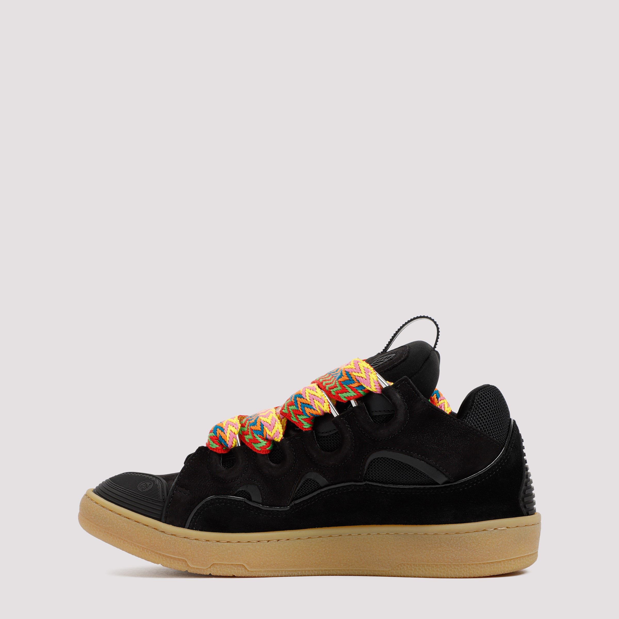 Suede Leather Curb Sneakers