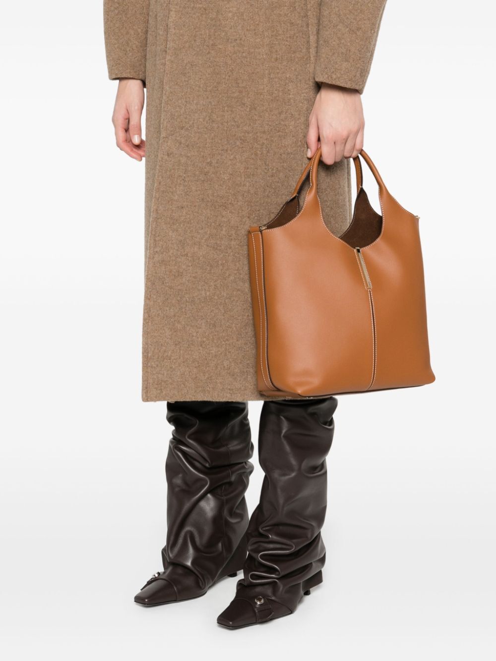 LEATHER MINI TOTE BAG