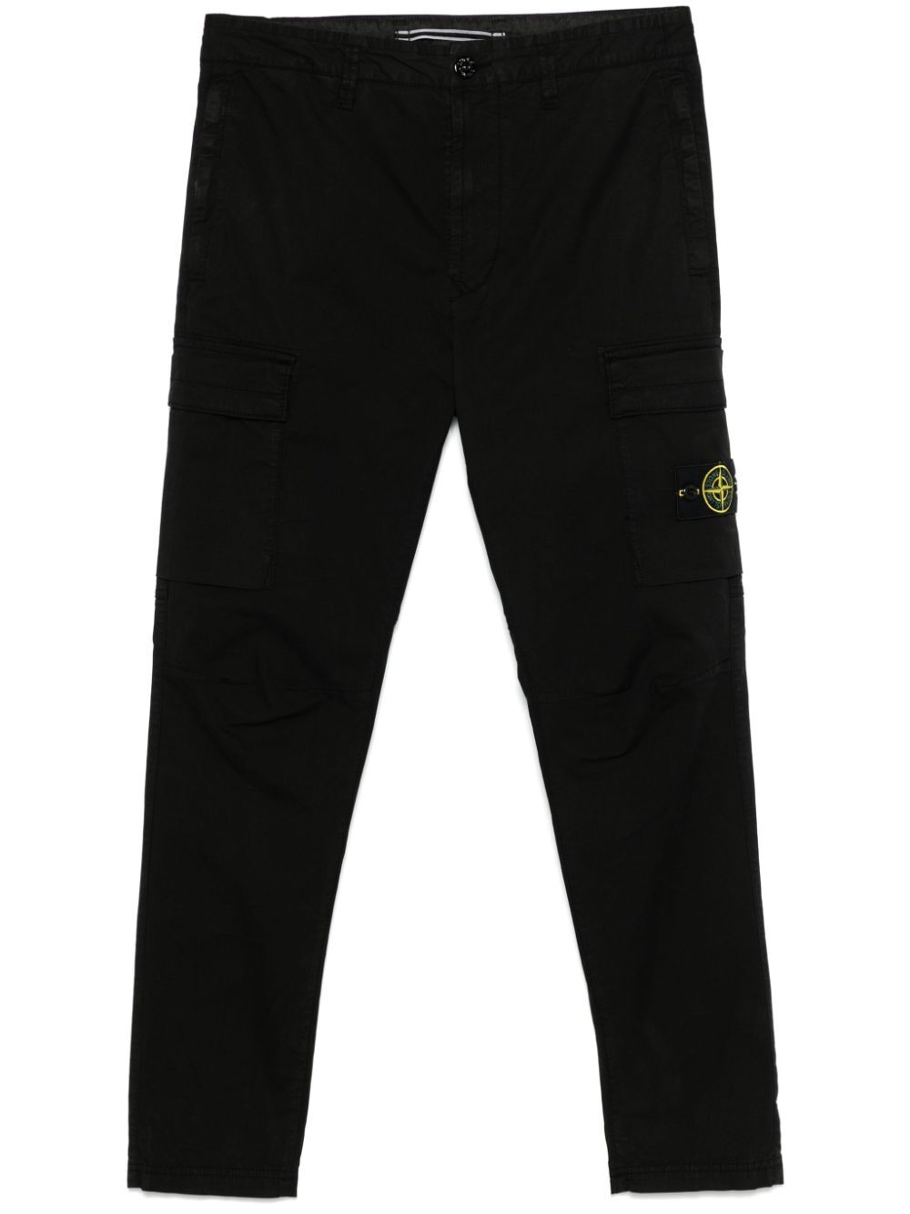 TAPERED LEG COTTON CARGO TROUSERS