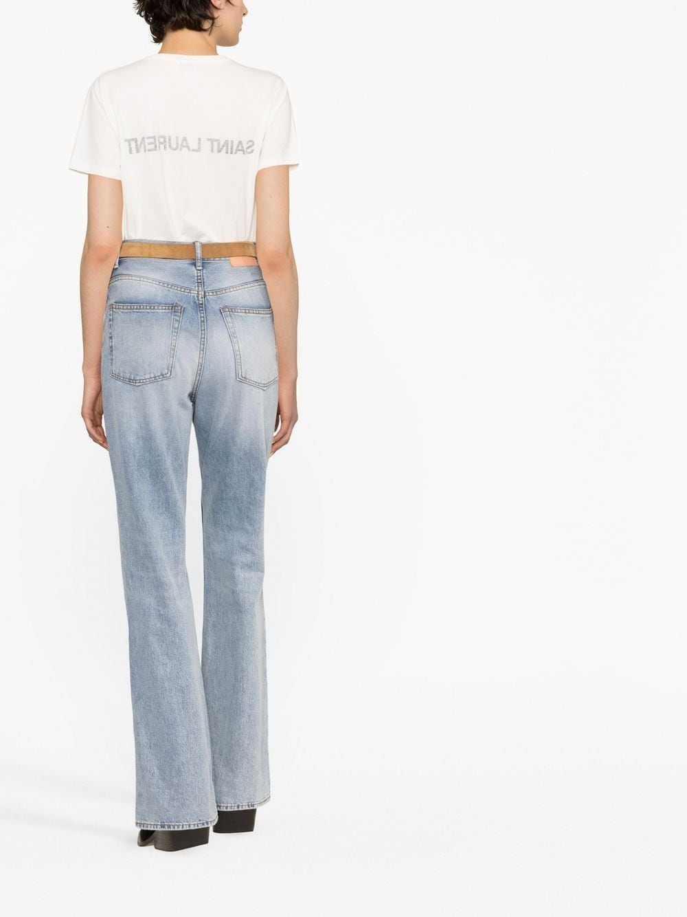 SAINT LAURENT REVERSE COTTON T-SHIRT