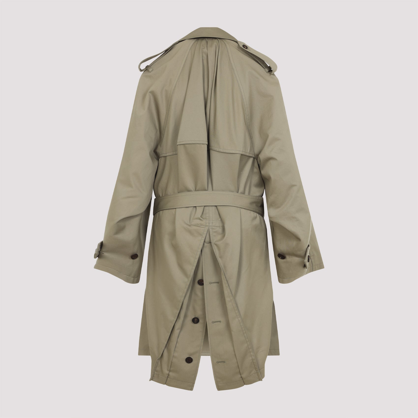 Draped Neck Trench