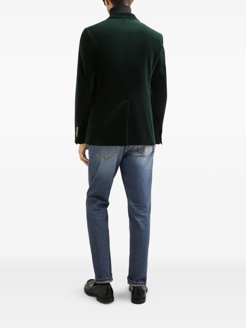 DOUBLE-BREASTED SICILIA LIGHT COTTON VELVET JACKET