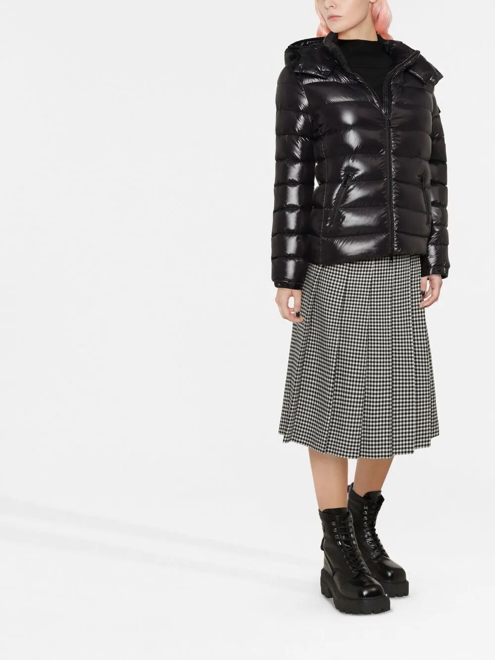 BADY HOODED SHORT DOWN JACKET