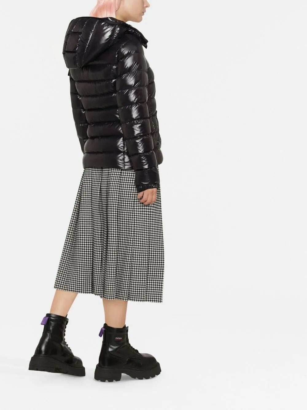 BADY HOODED SHORT DOWN JACKET