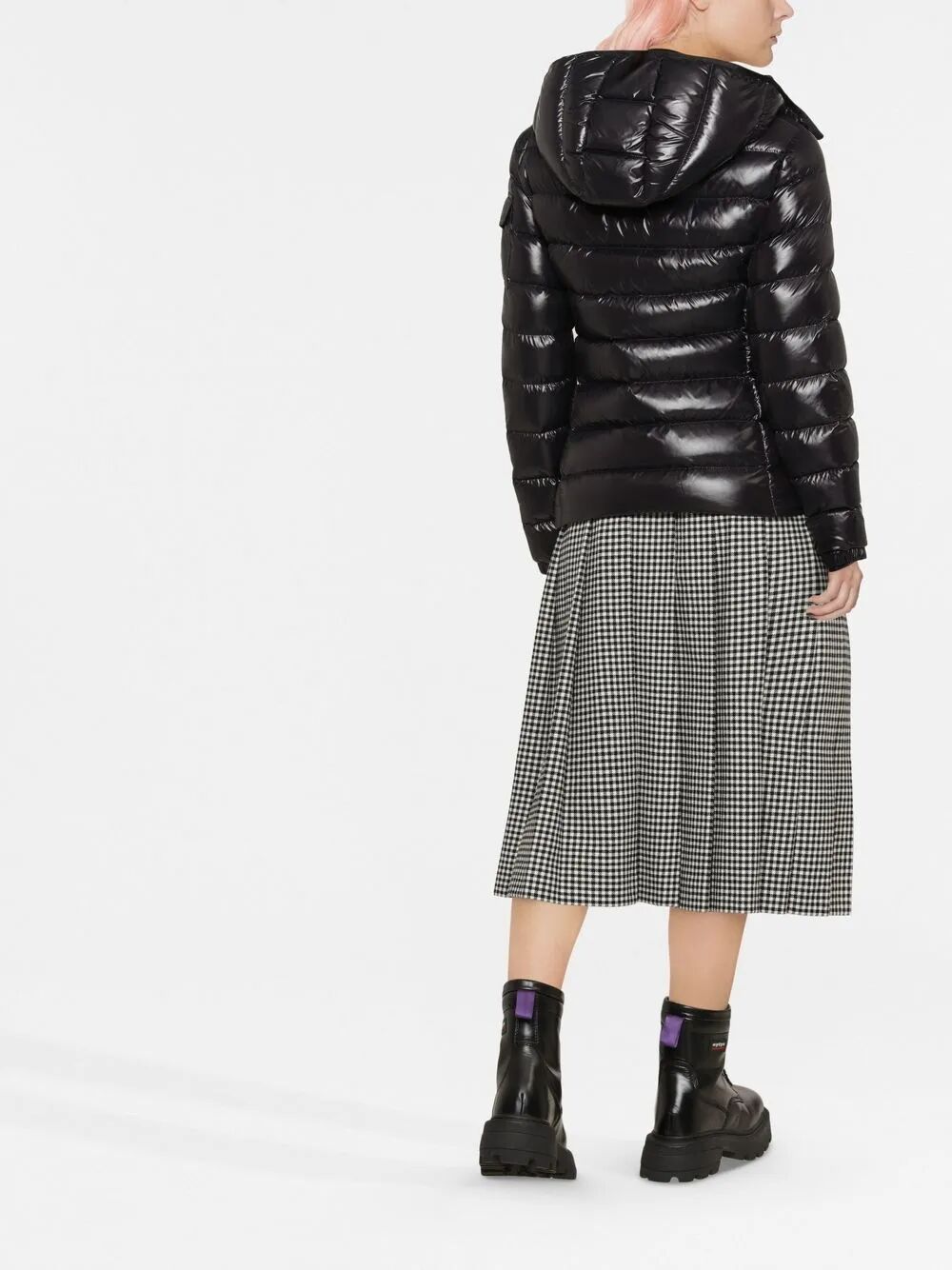 BADY HOODED SHORT DOWN JACKET