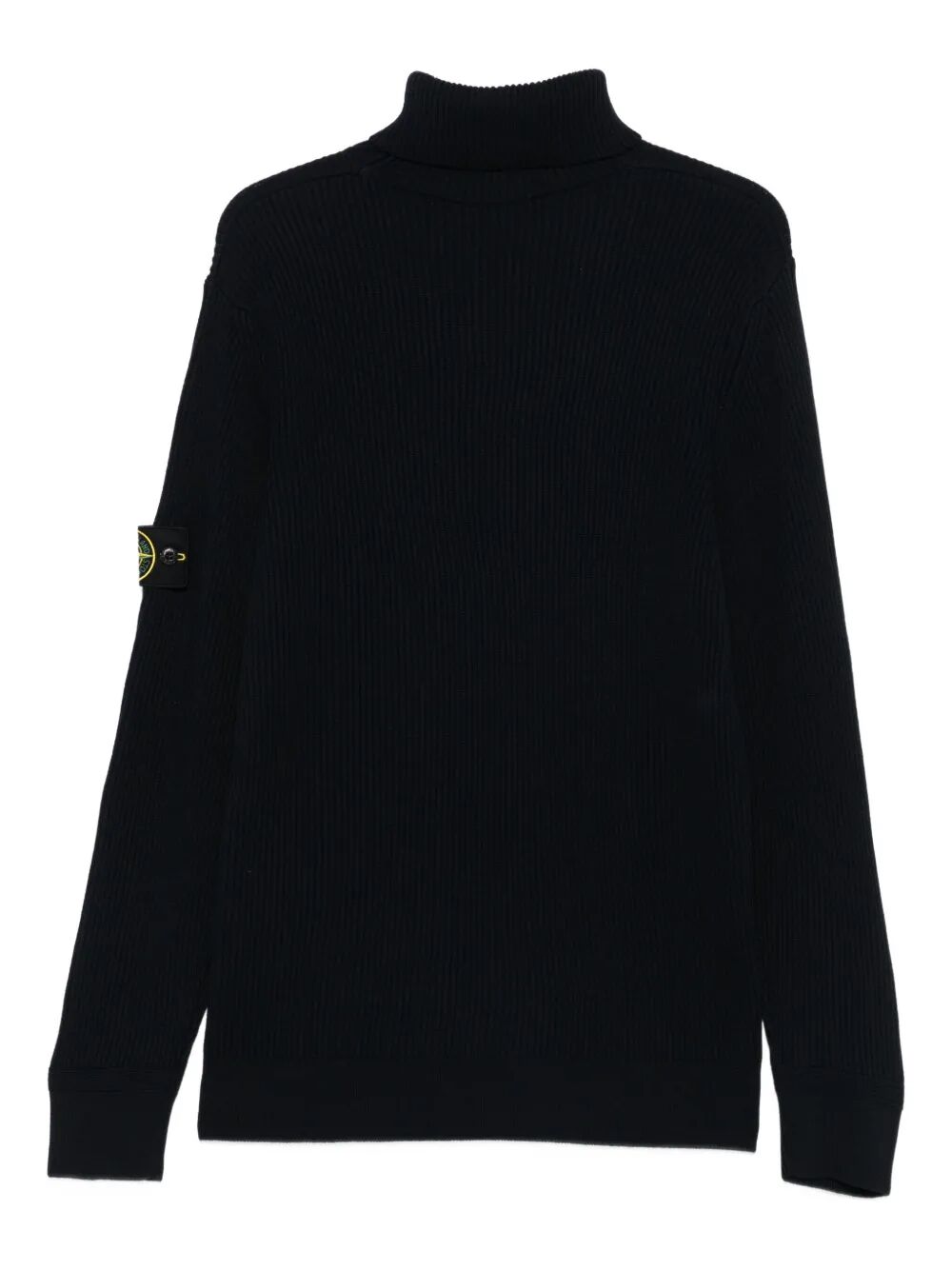 RIBBED WOOL TURTLENECK PULLOVER